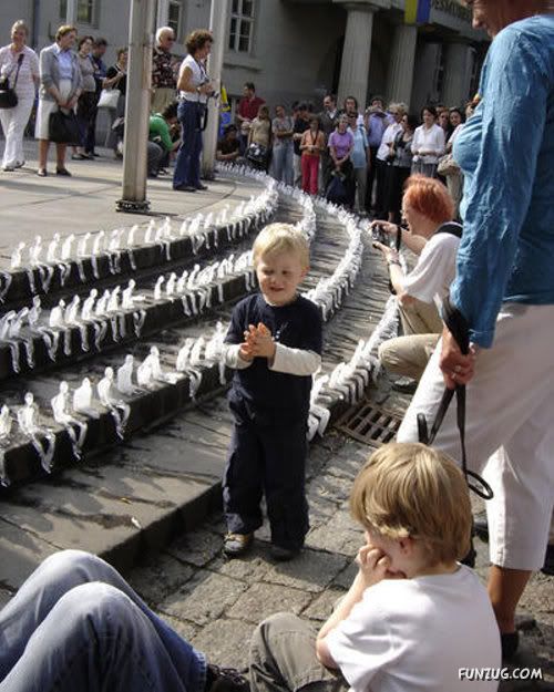 Ice Sculptures of Melting Men