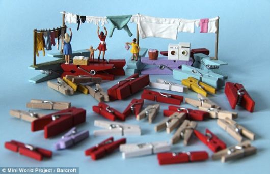 Miniature Landscapes Using Food And Figures