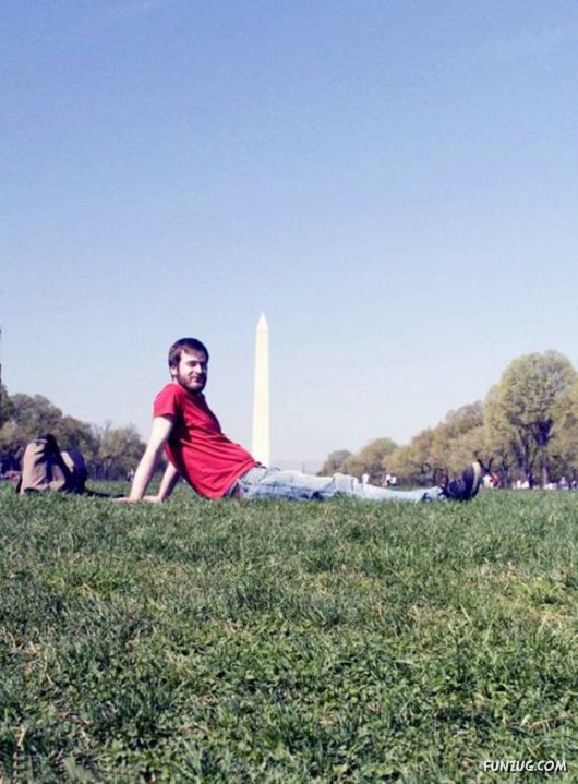 Commemorative Photos With A Washington Monument 