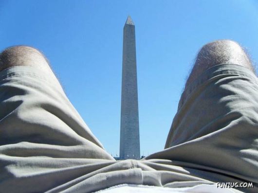 Commemorative Photos With A Washington Monument 