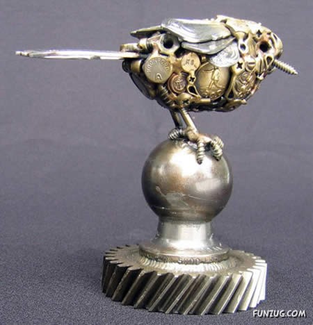 Animal Sculptures Made of Junk