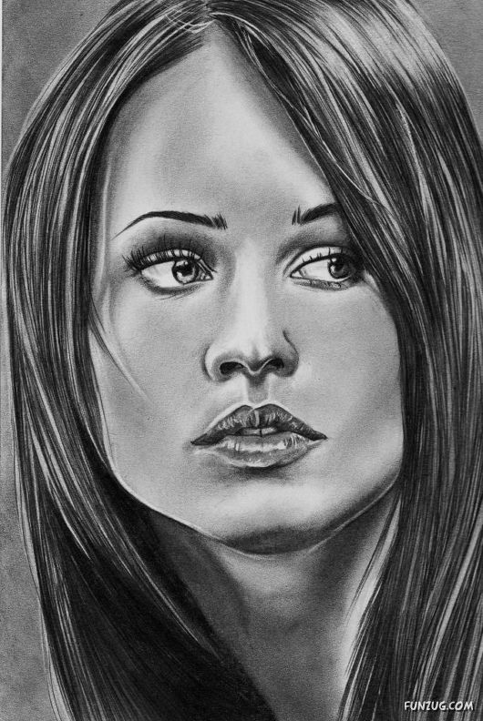 Megan Fox in Creative Sketches | Funzug.com