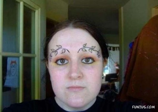 Strange and Weird Eyebrows Fashion