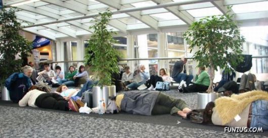 How People Sleep on the Airports
