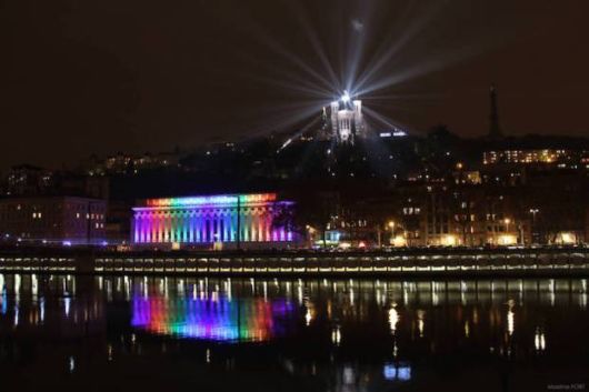 Festival Of Light Illuminate The Buildings Of Lyon