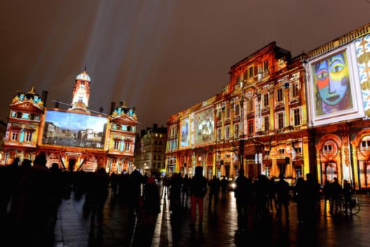 Festival Of Light Illuminate The Buildings Of Lyon