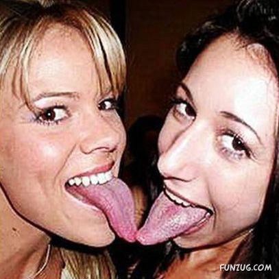 Galz with Freakishly Long Tongues