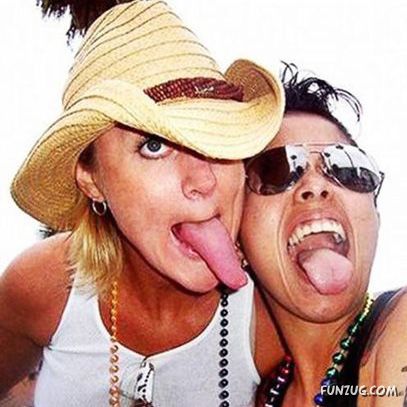 Galz with Freakishly Long Tongues
