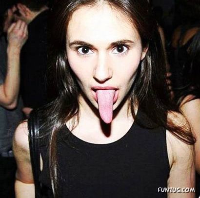 Galz with Freakishly Long Tongues