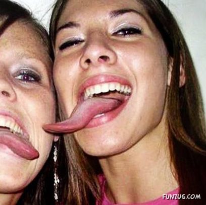 Galz with Freakishly Long Tongues