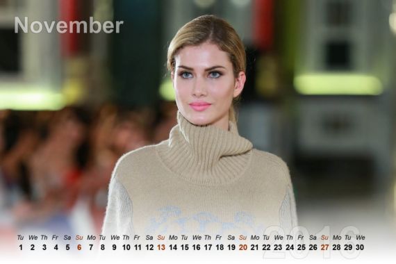 Miss World 2015 Mireia Calendar 2016