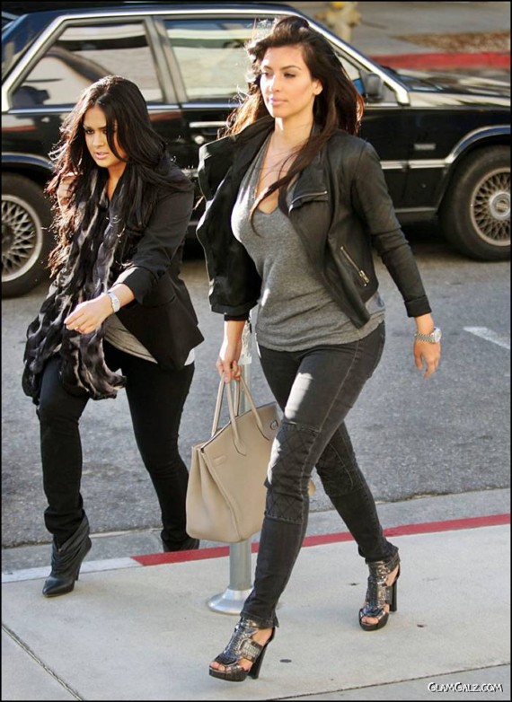 Miss Kardashian Spotted Trying on Dresses