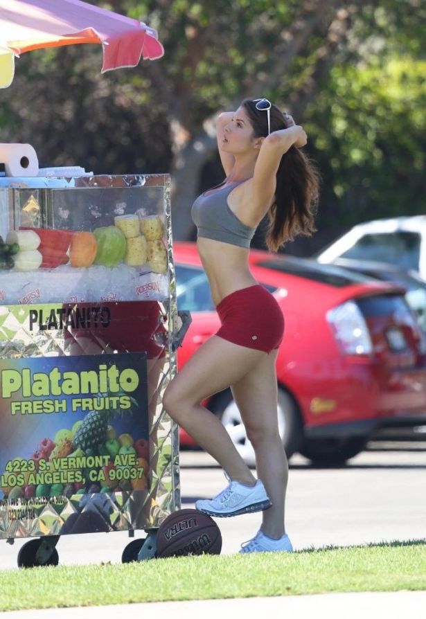 Amanda Cerny Loves Playing Basketball