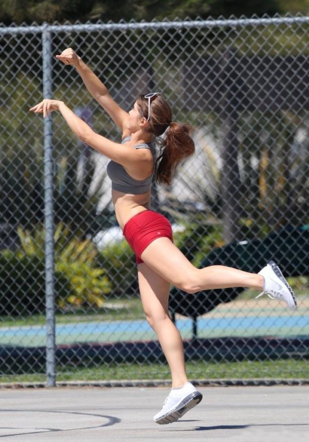 Amanda Cerny Loves Playing Basketball