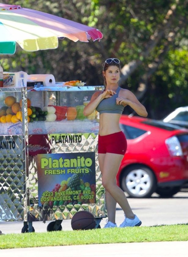 Amanda Cerny Loves Playing Basketball
