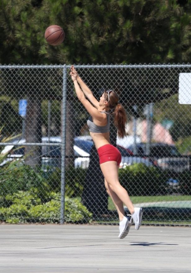 Amanda Cerny Loves Playing Basketball