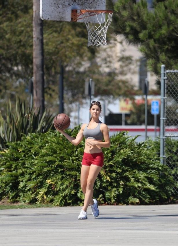 Amanda Cerny Loves Playing Basketball