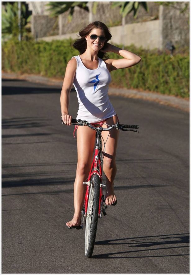 Amanda Cerny Cycling For 138 Water