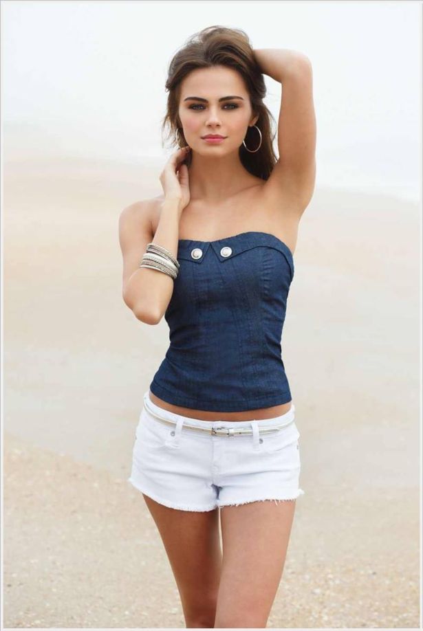 Xenia Deli Rocking Out In Daisy Dukes