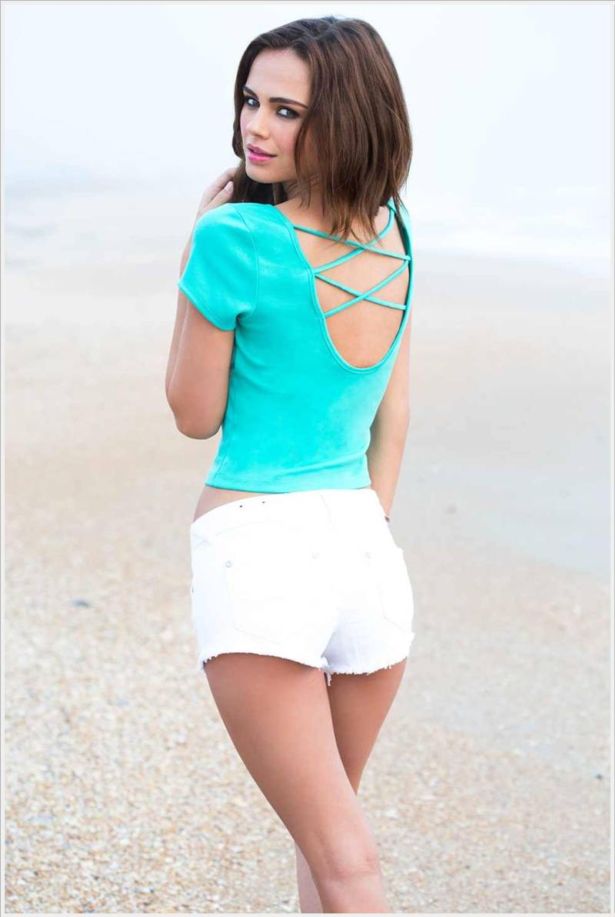 Xenia Deli Rocking Out In Daisy Dukes