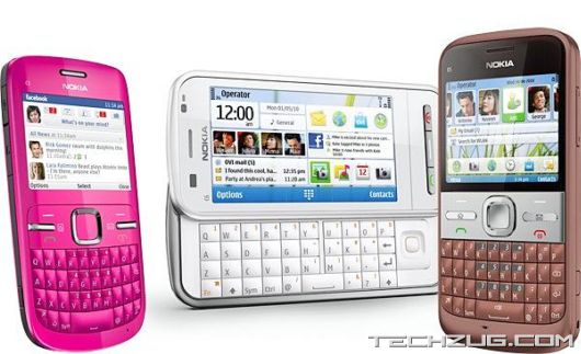 Nokia C3, C6 and E5 Smartphones