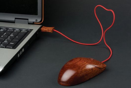 An Eco Friendly Wooden Mouse